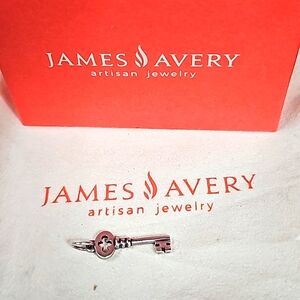Retired James Avery Quatrafoil Key Charm ~ RARE